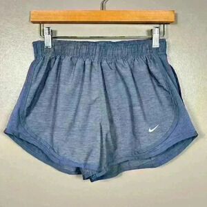 NIKE Dri-fit Tempo Track 3 Inseam Shorts Blue Athletic Running Workout Women M